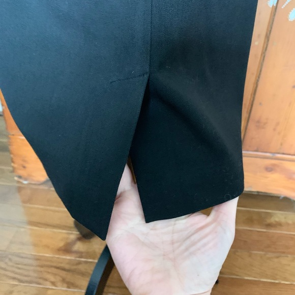 Talbots knee-length classic black skirt. - Picture 3 of 7